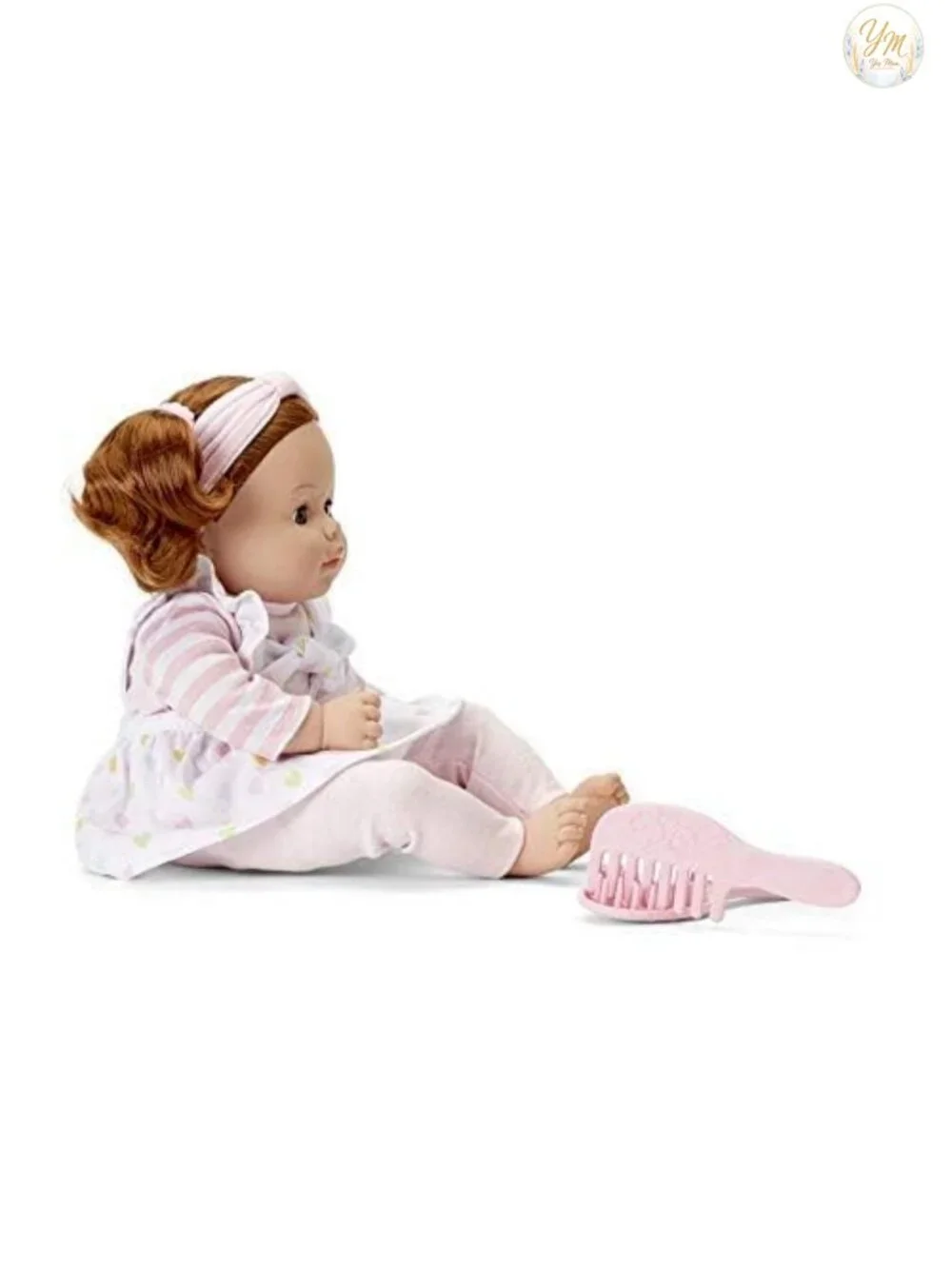 Madame Alexander My Little Girl Doll Polka Dot Pinafore Soft Body Weighted